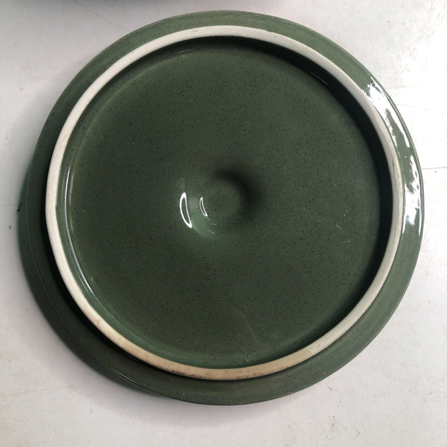 Russel Wright Bean Pot MCM Retro Green Steubenville Casserole Kitchen Decor 2 Qt