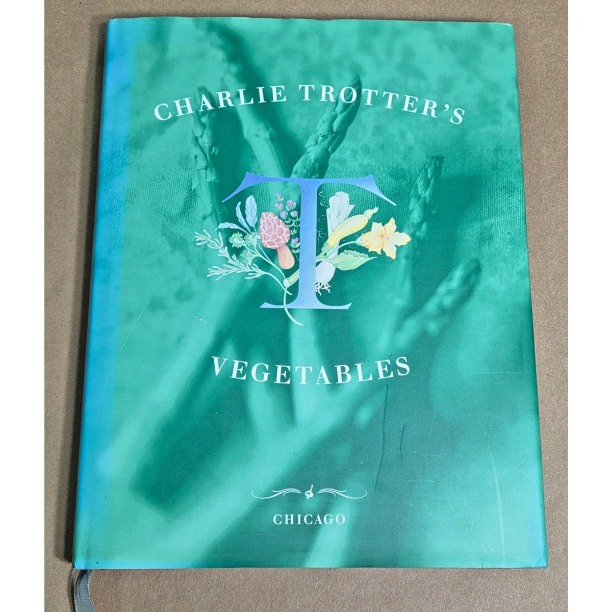 Charlie Trotter’s Vegetables Cookbook- Hardcover Vintage 1st Edition Dust Jacket