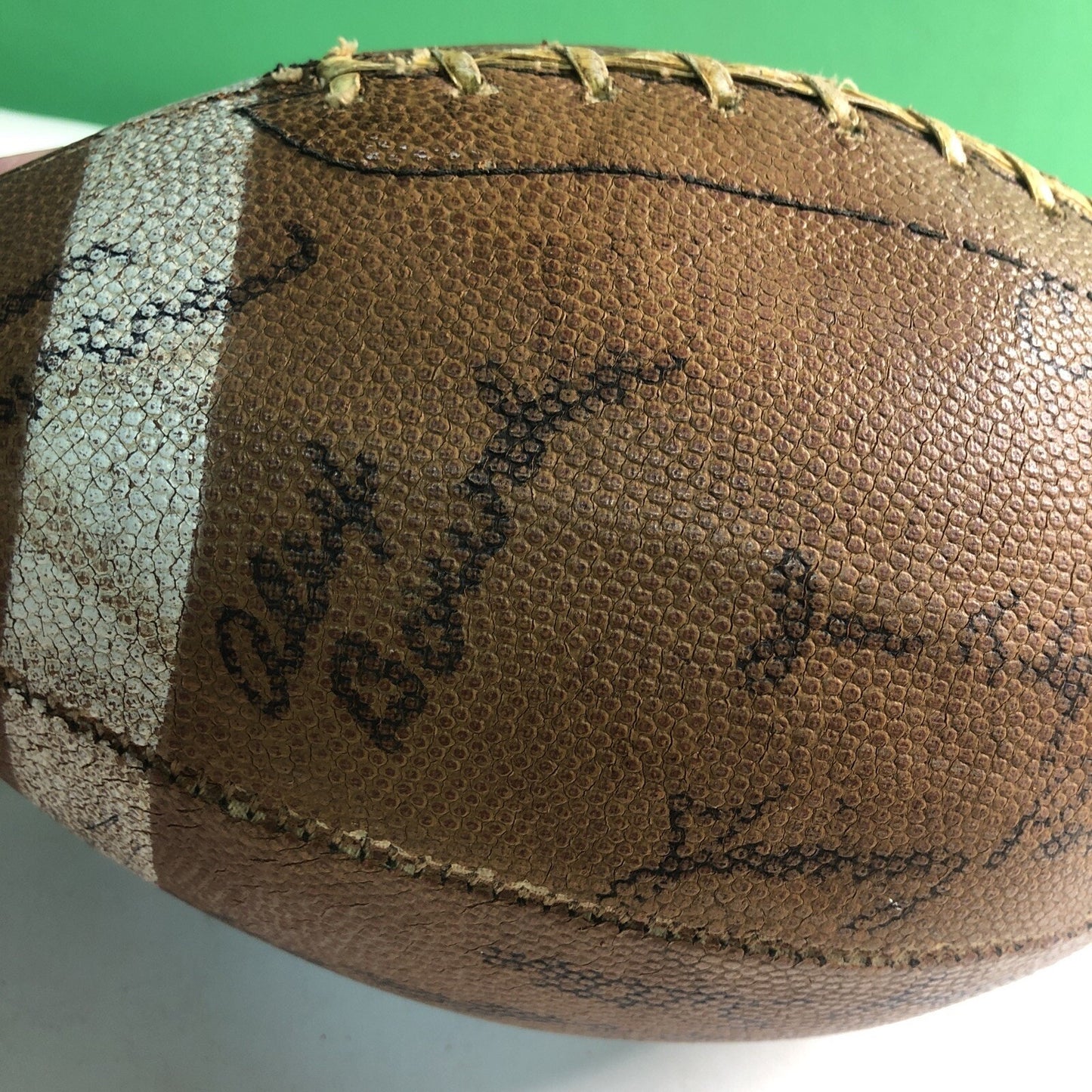 1960 Era Signed Football Auburn Alabama University AL NFL Drafts Super Bowl