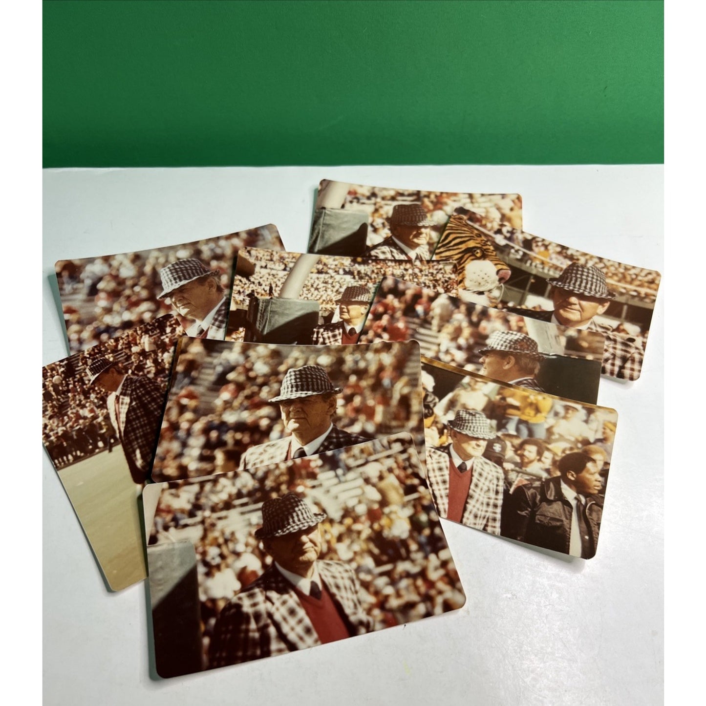 Set 9 Photos PAUL BEAR BRYANT Alabama Crimson Tide Football 3.5x5” Estate Find