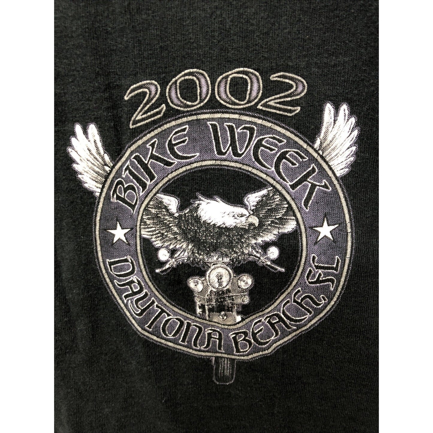 Vintage 2002 BIKE WEEK Daytona Beach Florida FL XL Tshirt Motorcycle