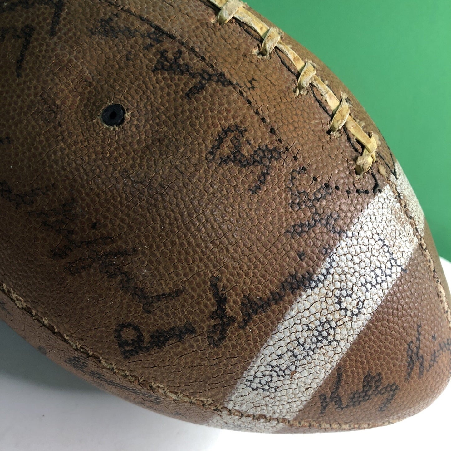 1960 Era Signed Football Auburn Alabama University AL NFL Drafts Super Bowl