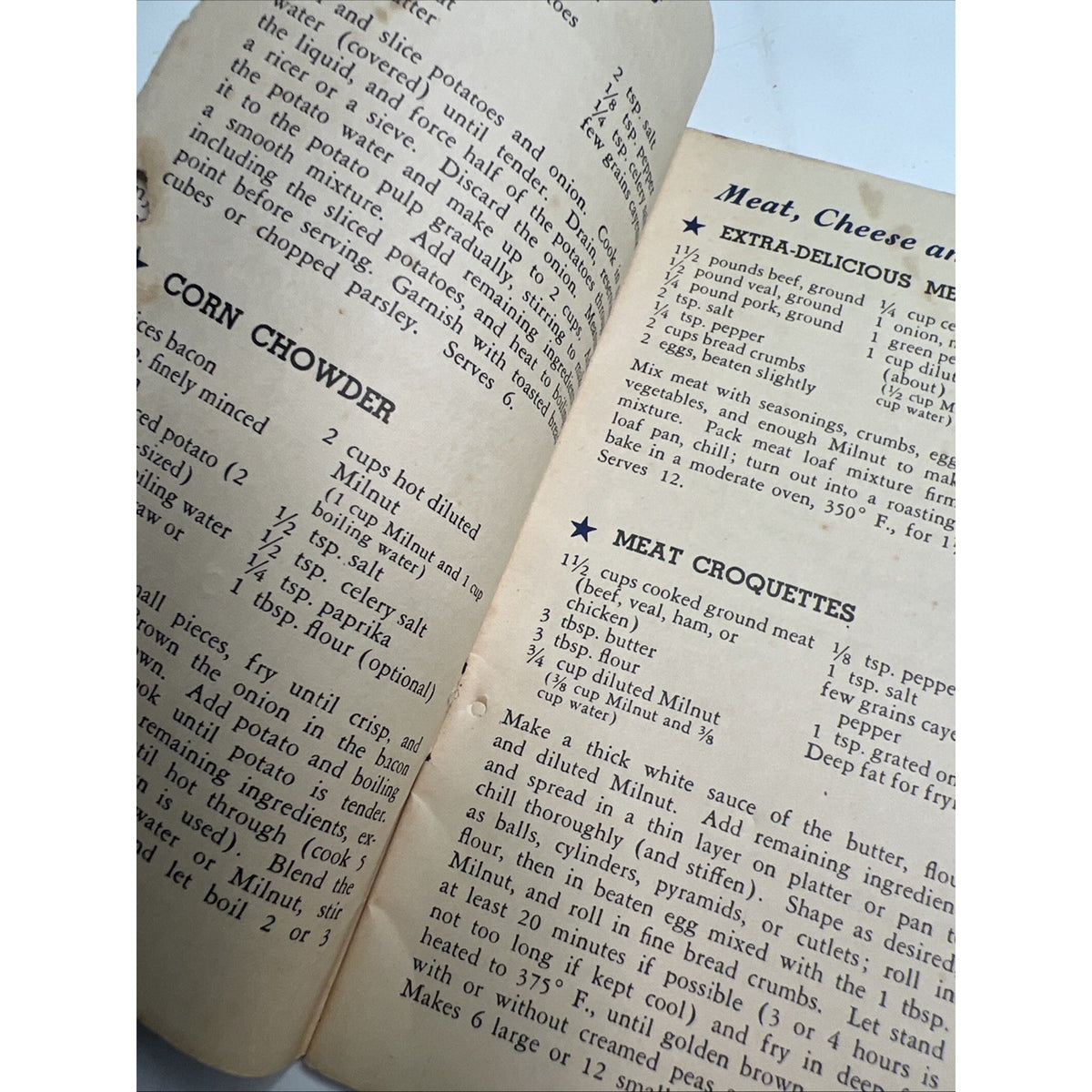 1939 Advertising Booklet 60 New Recipes For MILNUT “It Whips” Milk Substitute