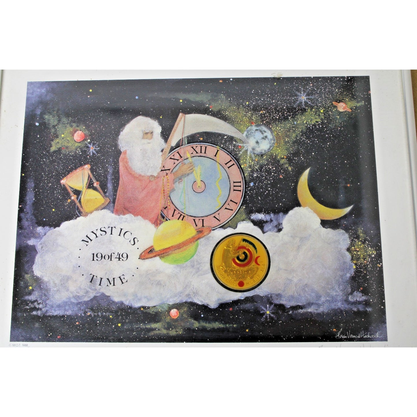 Signed, Numbered Mobile Mardi Gras M.O.T. Print/ Doubloon, Brian Vernon Hathcock