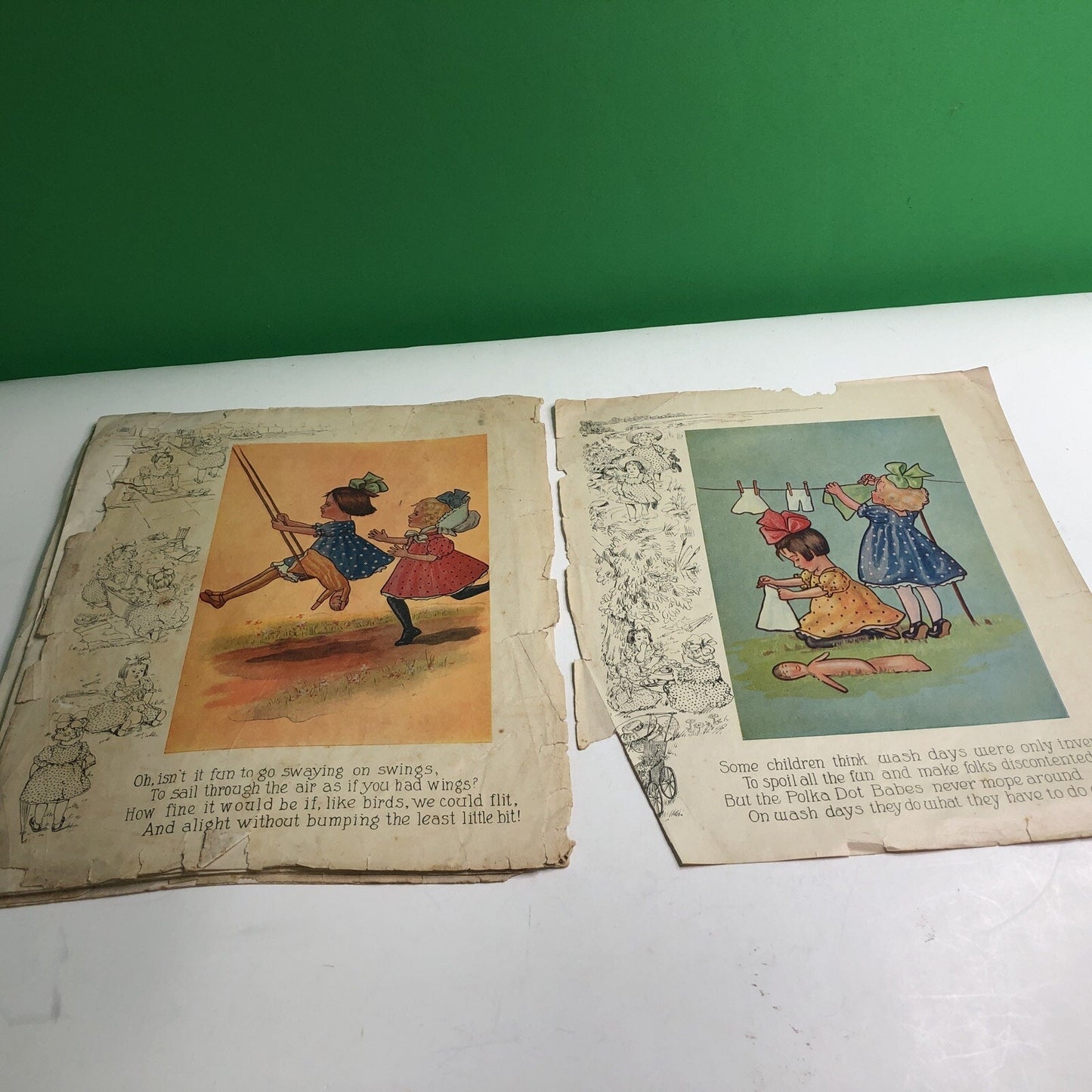 The Polka Dot Babies and Their Little Rag Doll by Edna Longest J.I. Austen 1908