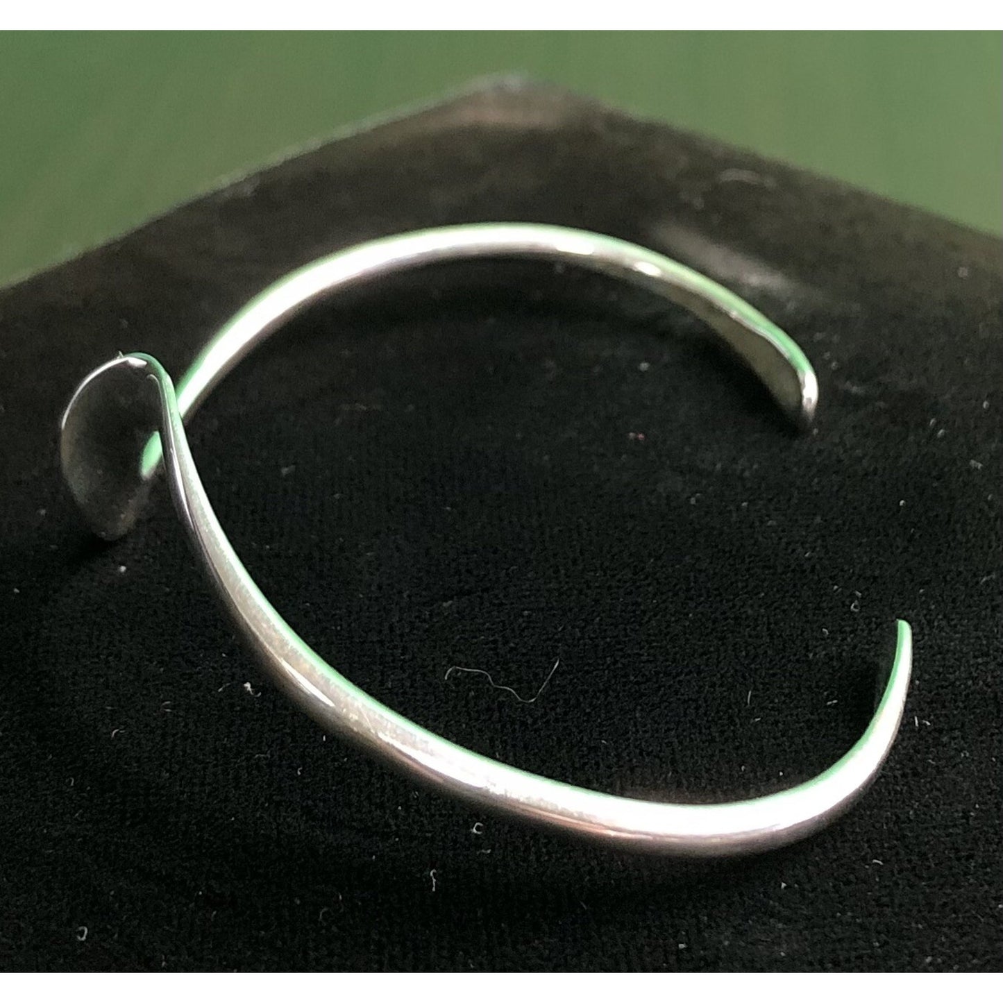 Vintage Sterling Silver Twist Cuff Bracelet Native American? Stamp Simple Lovely