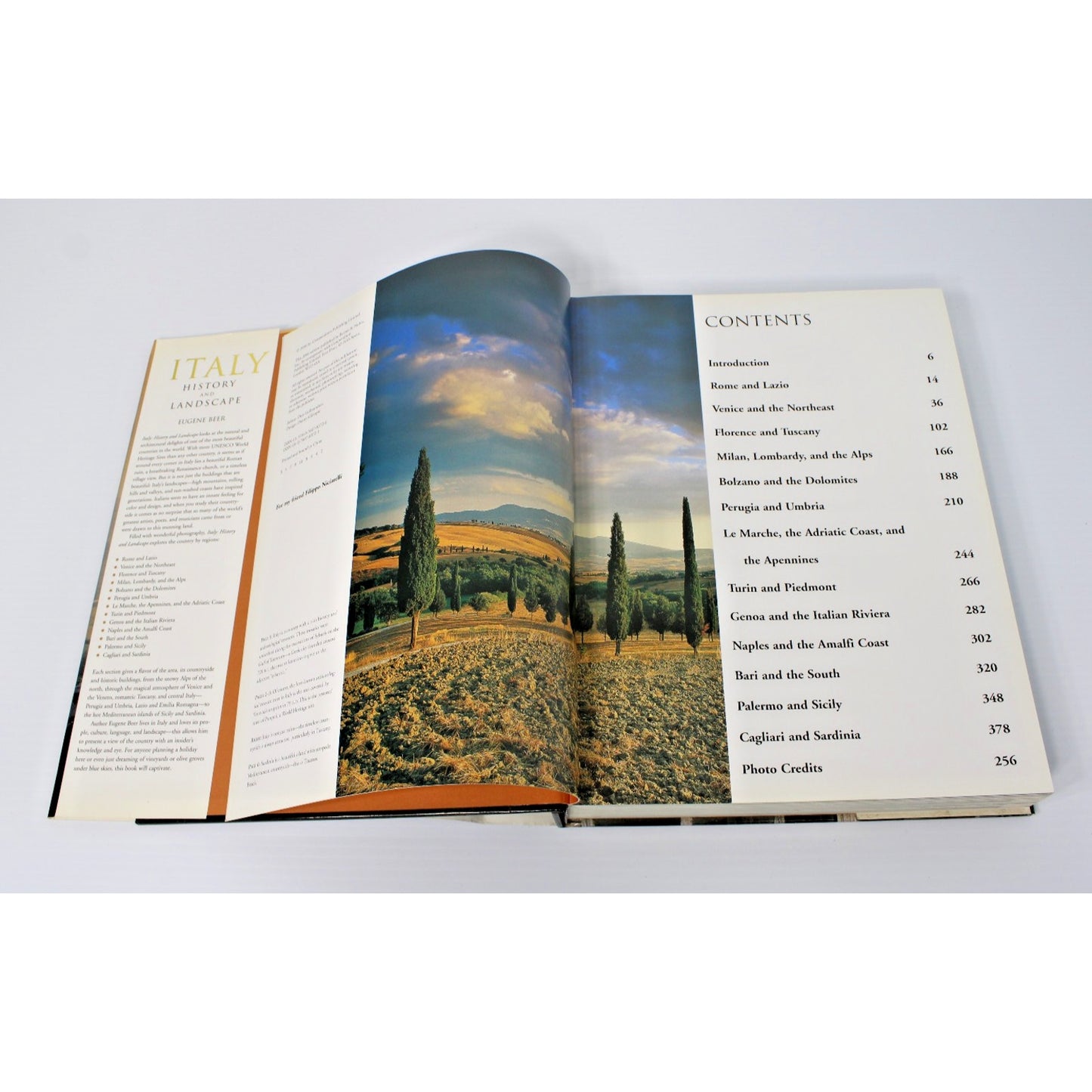Italy: History and Landscape- Eugene Beer, 2006 HC/ DJ EXCELLENT Travel, Photos