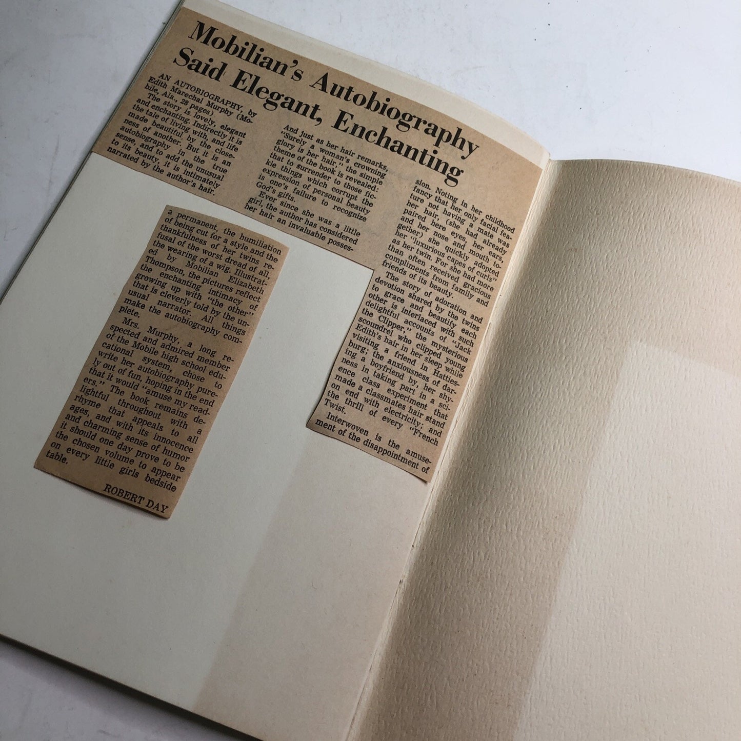 An Autobiography By Edith Maréchal Murphy Mobile Alabama AL 1972 PB SIGNED