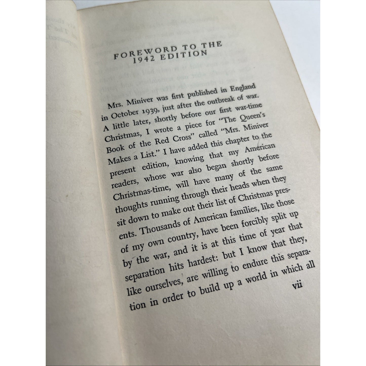 1942 HC by Jan Struther MRS. MINIVER Ex Library