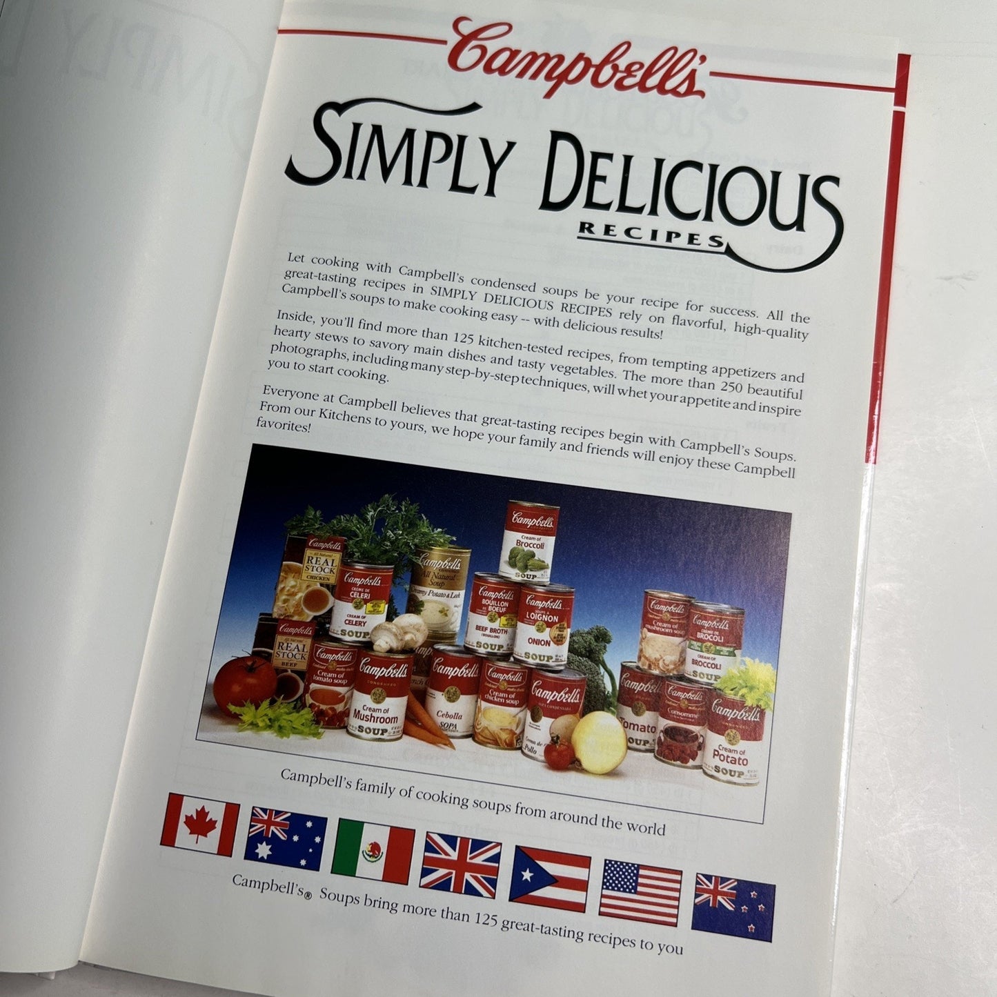 Campbell's Simply Delicious Recipes More Than 125 Great Tasting… 1992 HC Soup