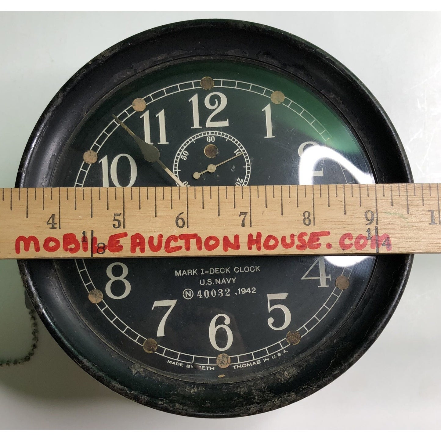 US Navy MARK I - DECK CLOCK 1942 Seth Thomas Bakelite Exterior