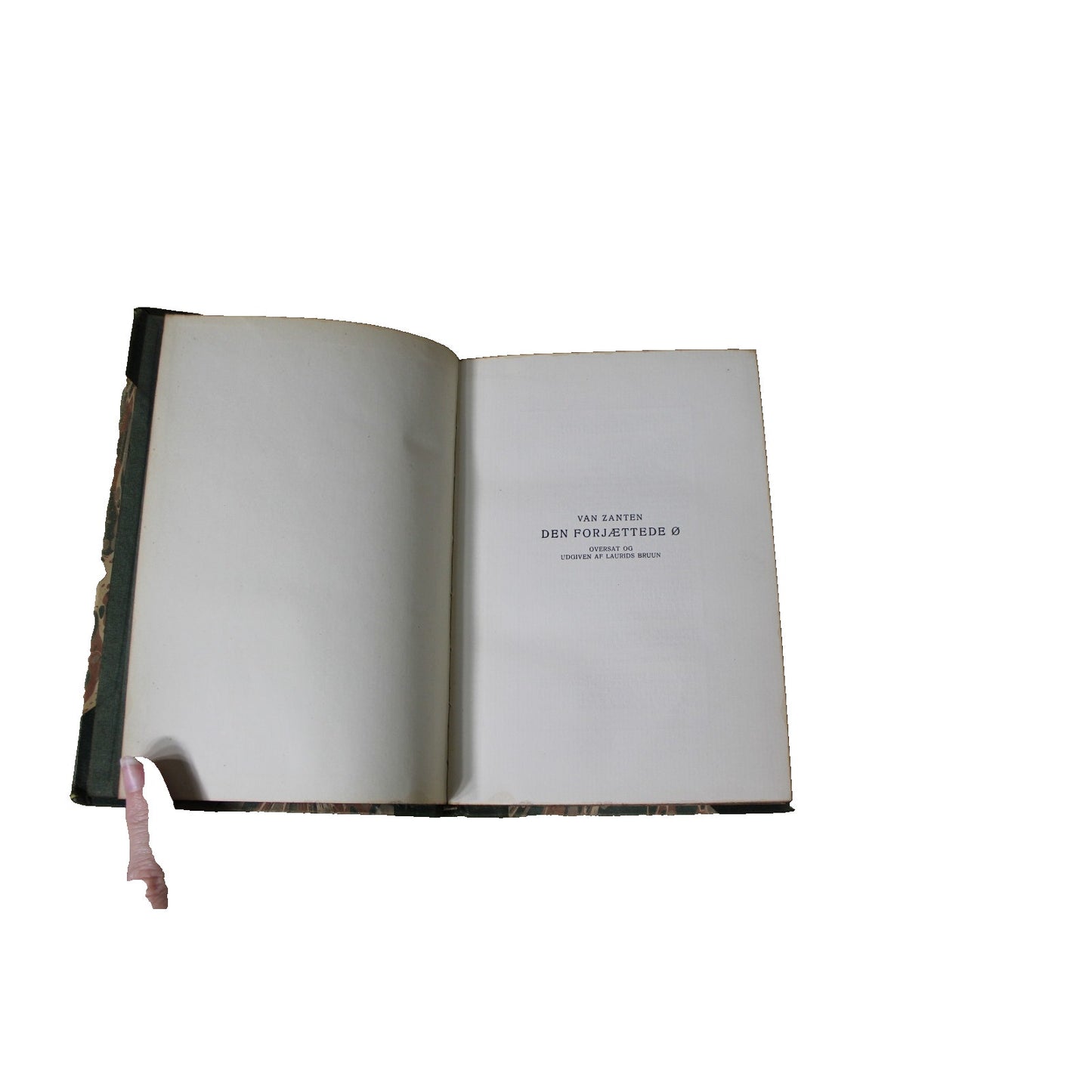 Van Zanten Den Forjaettede A Love Story in Danish by Laurids Bruun 1910