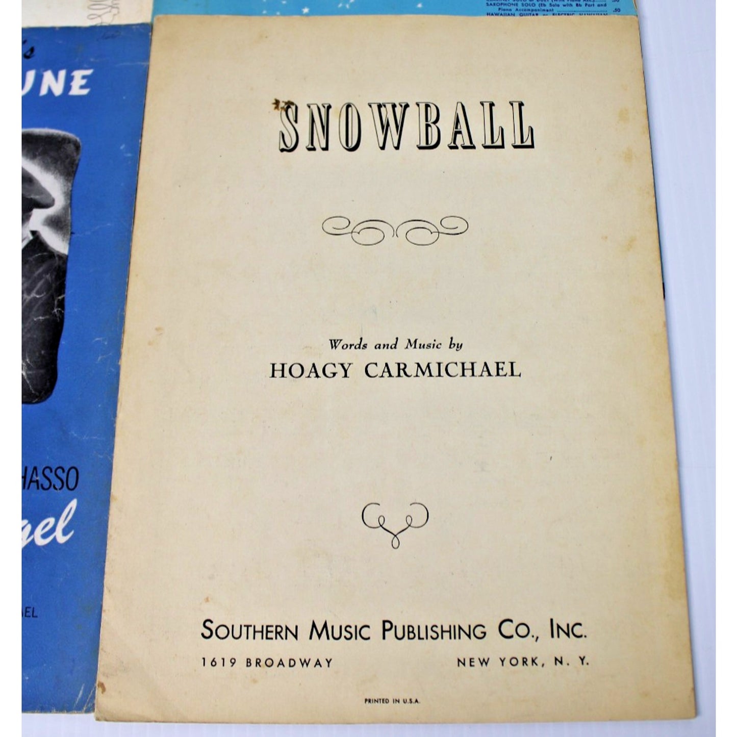 Vintage Sheet Music Collection by Hoagy Carmichael- Stardust, Snowball