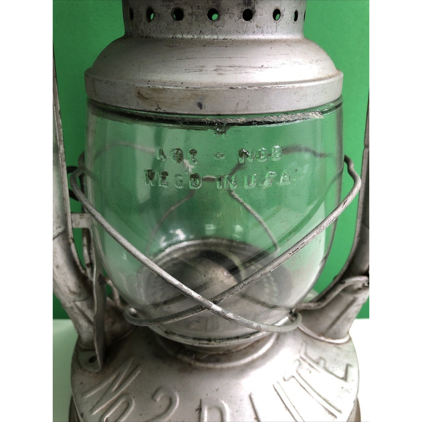 Antique Dietz D-Lite No. 2 Railroad Lantern Train Lamp Kerosene Oil Made In USA
