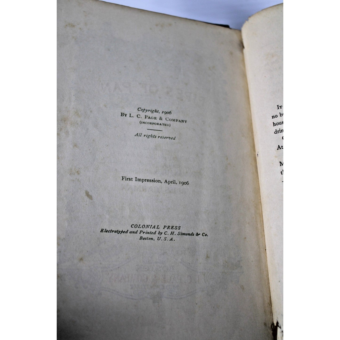 1906 Antique "Pipes of Pan" Definitive Edition- Bliss Carman, 1st Printing