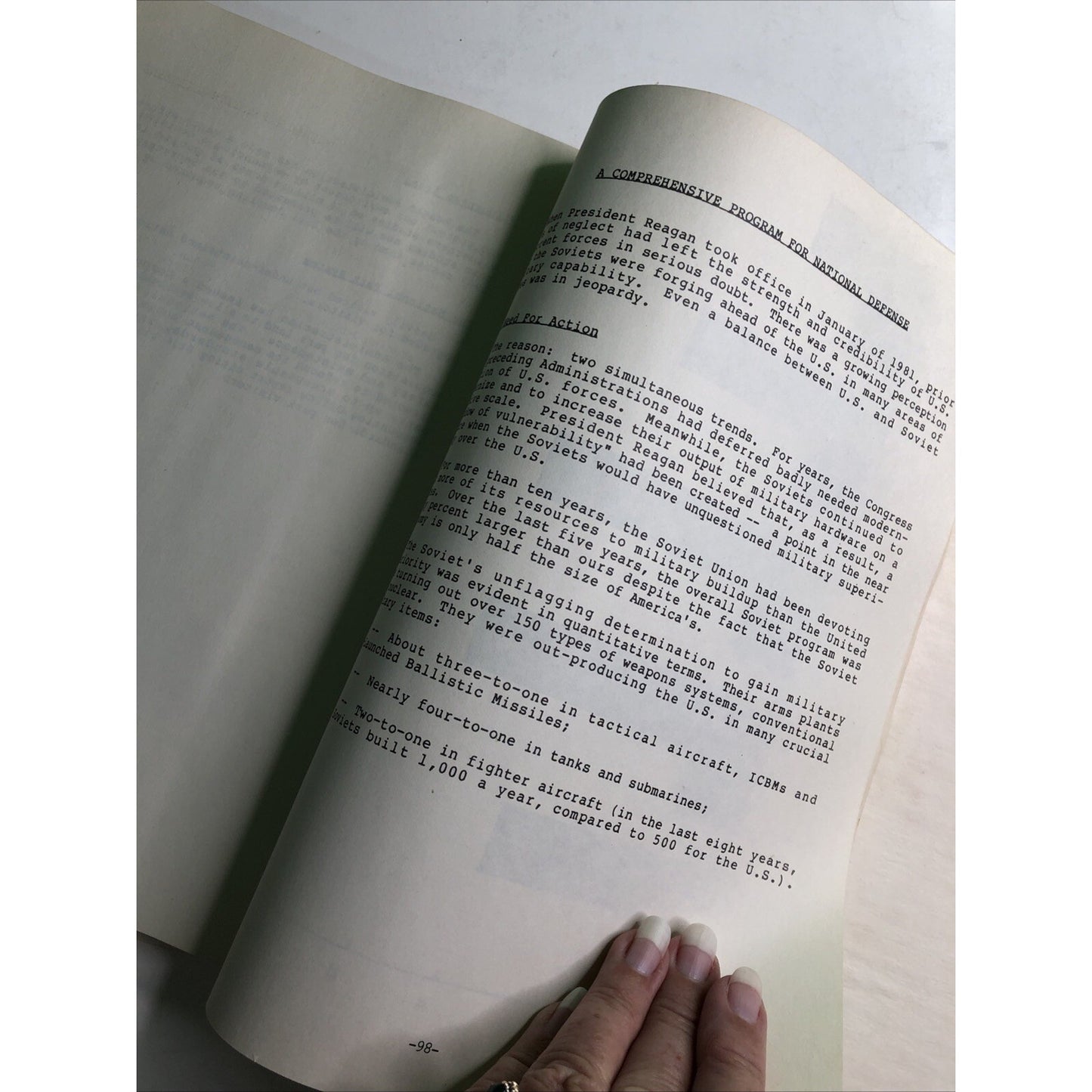 1981 RARE The Reagan Presidency: A Review Of The First Year Report By White Hous