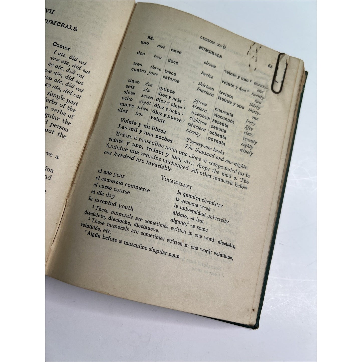 Elementary Spanish Grammar By Hamilton & Horne 1924/1942 Revised Edition HC