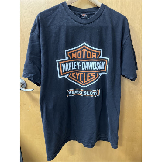 Harley-Davidson Motorcycles Men’s Tshirt Video Slots Size XL