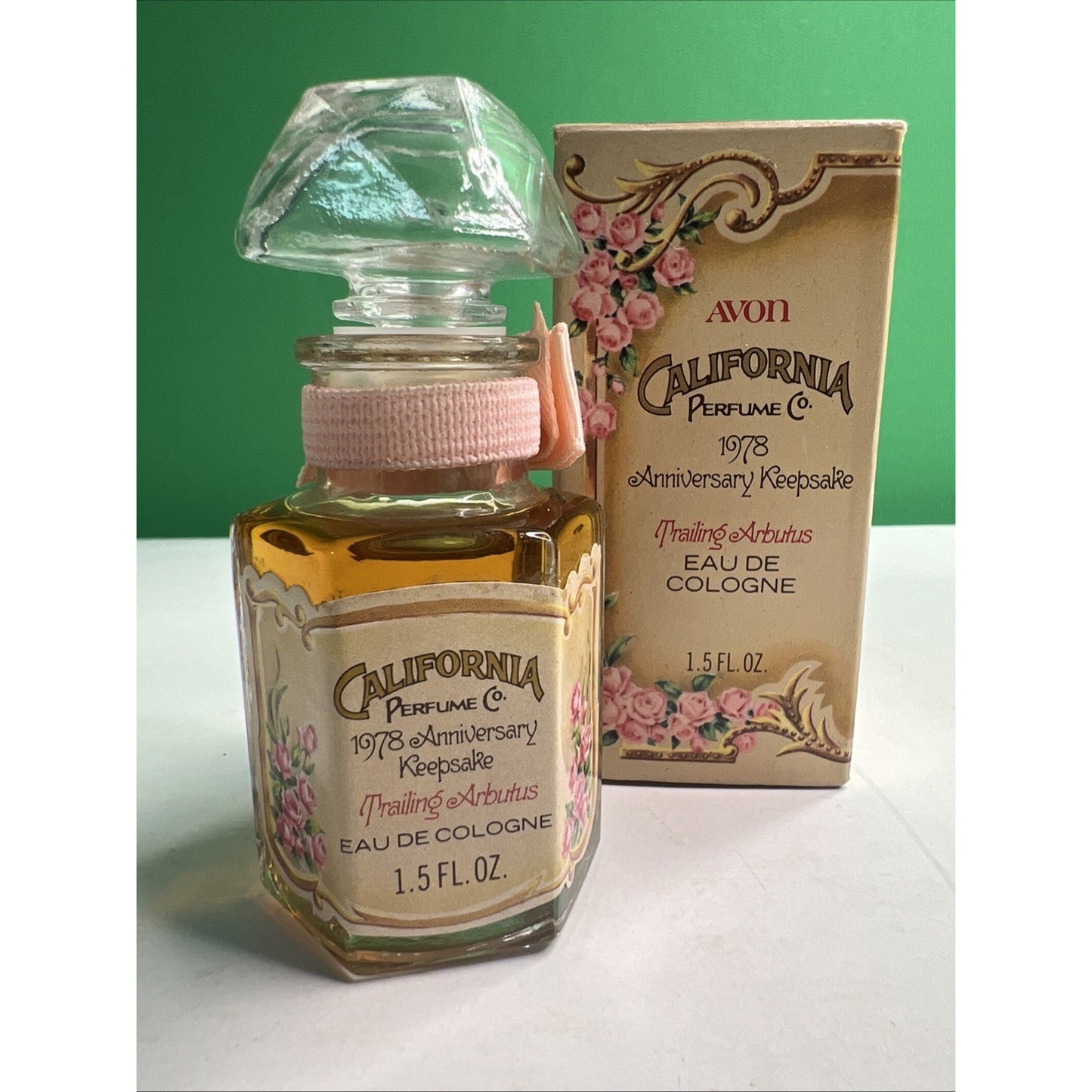 Avon California Perfume Co 1978 Anniversary Keepsake TRAILING ARBUTUS Vintage