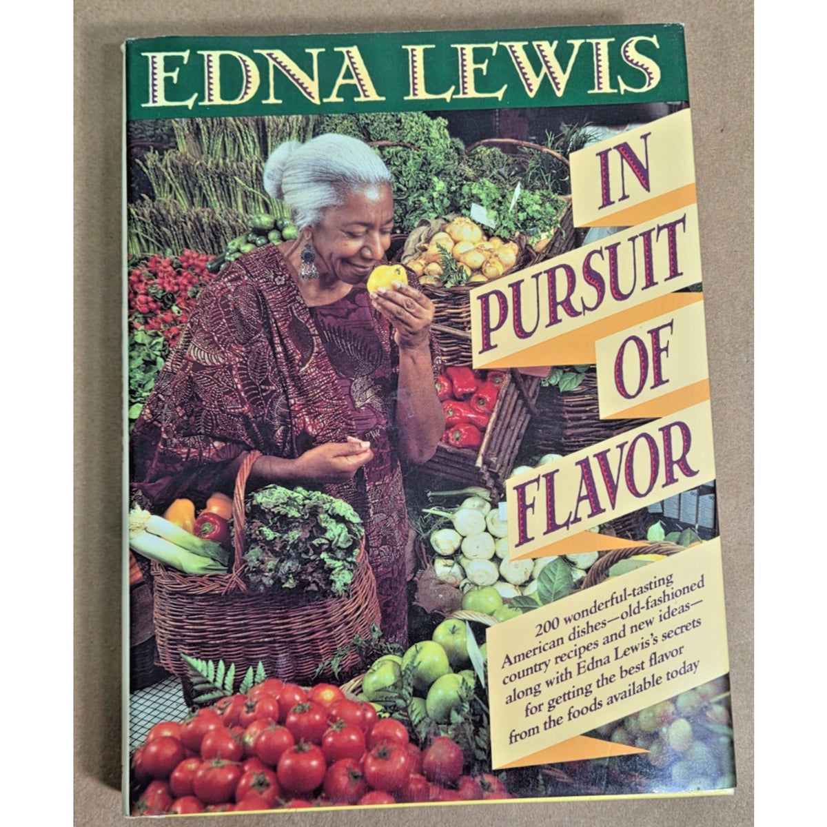 1988 First Edition In Pursuit of Flavor by Edna Lewis - Vintage Cookbook