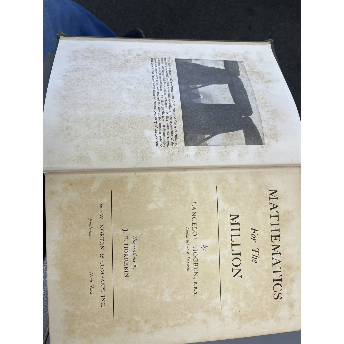 Mathematics for the Million Lancelot Hogben 1937