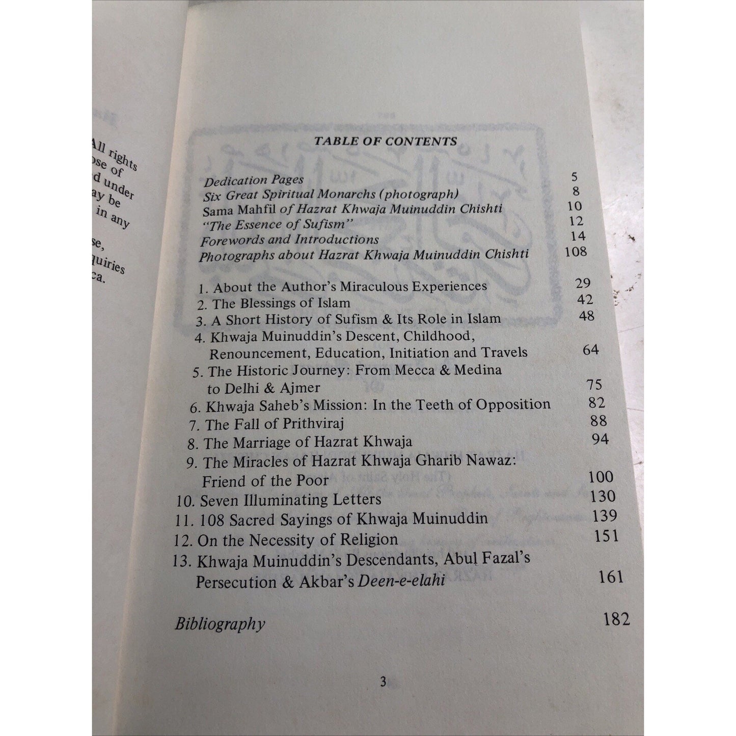 THE HOLY BIOGRAPHY OF HAZRAT KHWAJA MUINUDDIN CHISHTI 1977 W.D. Begg PB