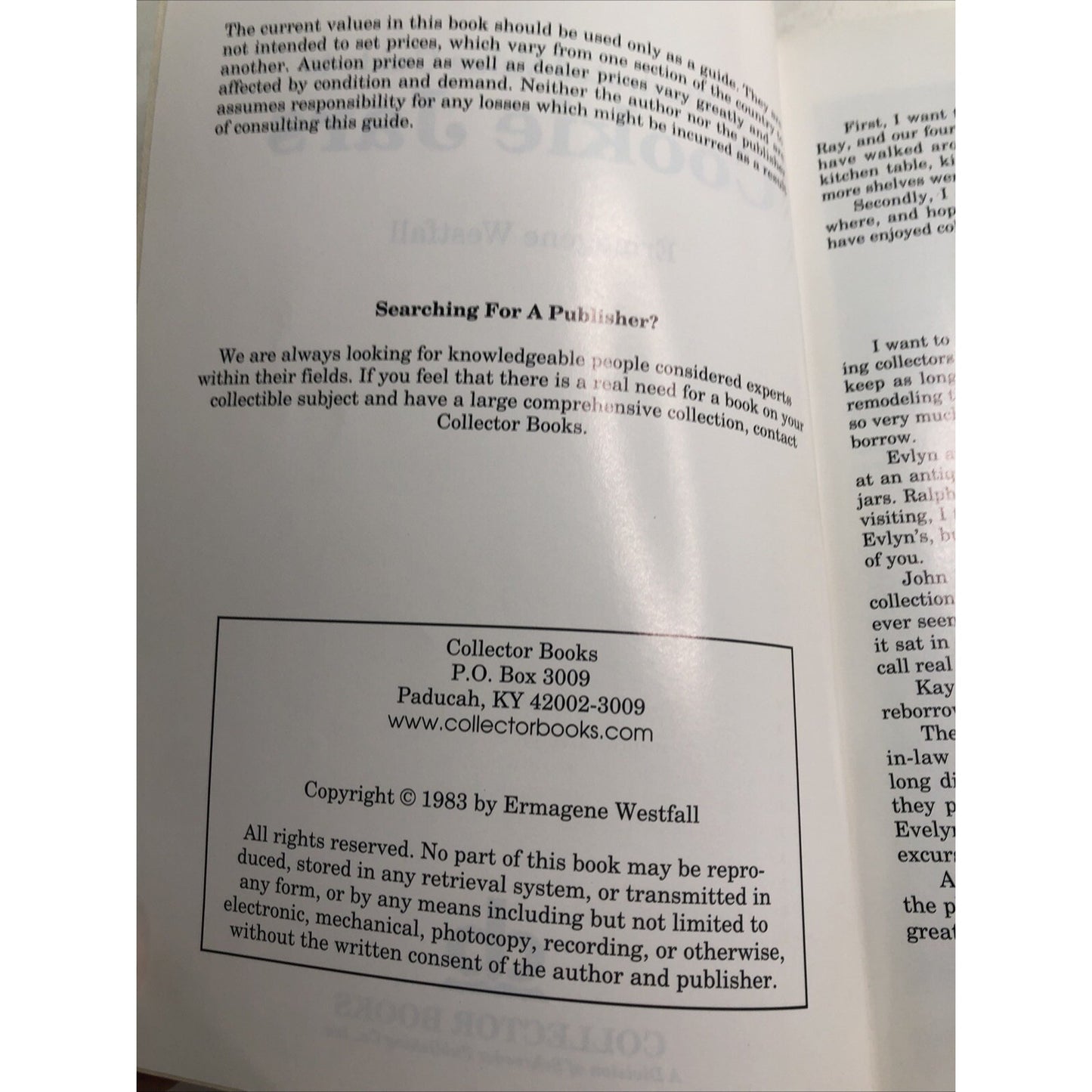 An Illustrated Value Guide to Cookie Jars by Ermagene Westfall 1983 Update 2001