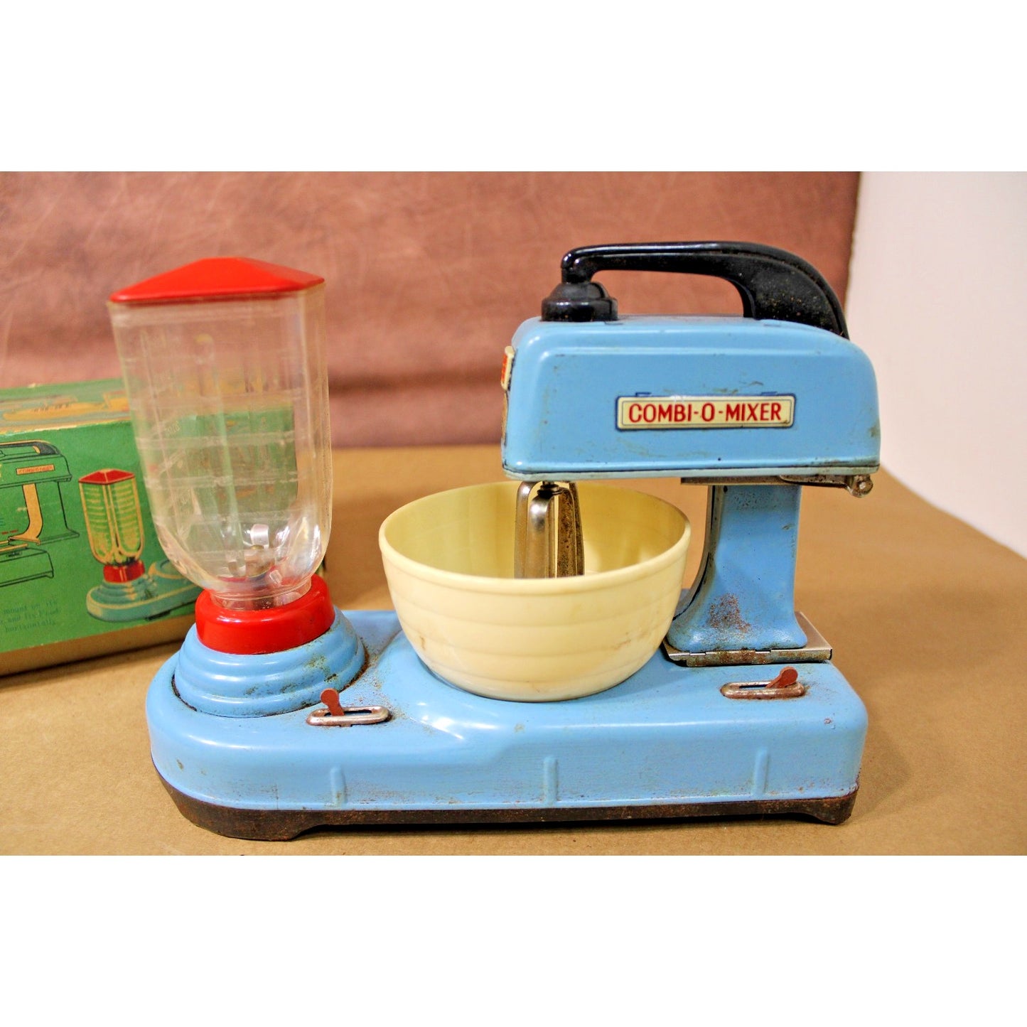 Vintage Daiya Japan Battery Operated Combi-O-Mixers 2•in•1 Toy Original Box