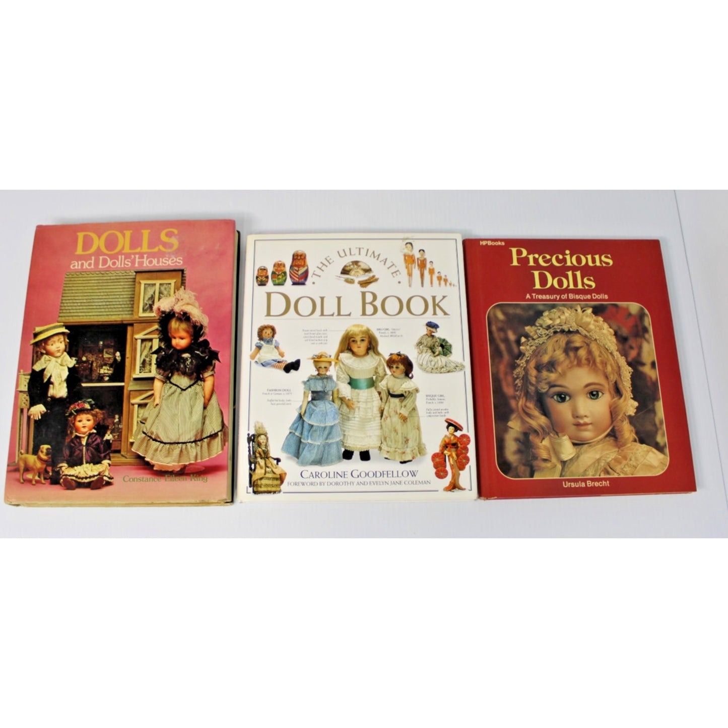 3 Doll Collecting Books by Constance King, Caroline Goodfellow, Ursula Brecht