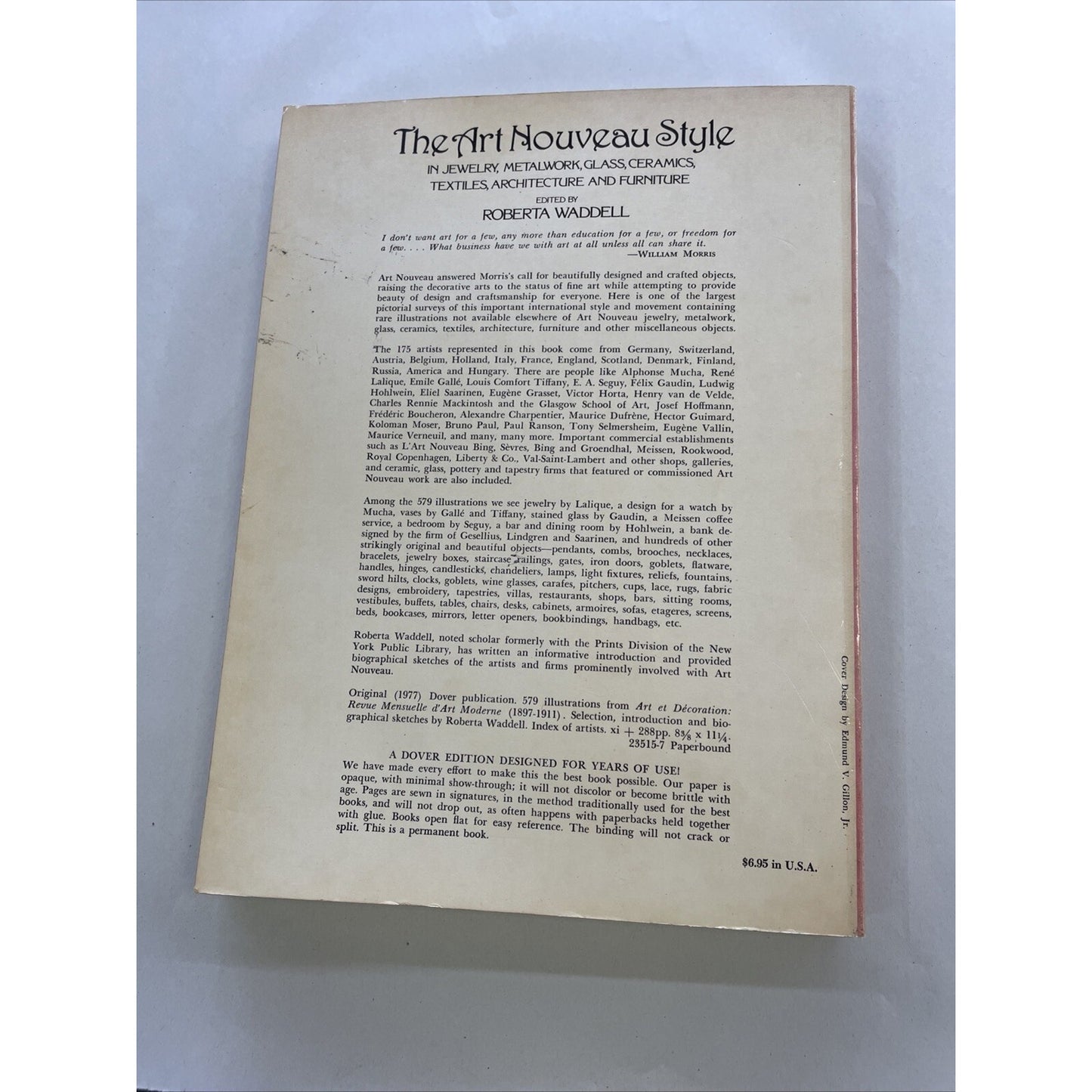 The Art Nouveau Style : In Jewelry, Metalwork … Ed. By Roberta Waddell (1977)