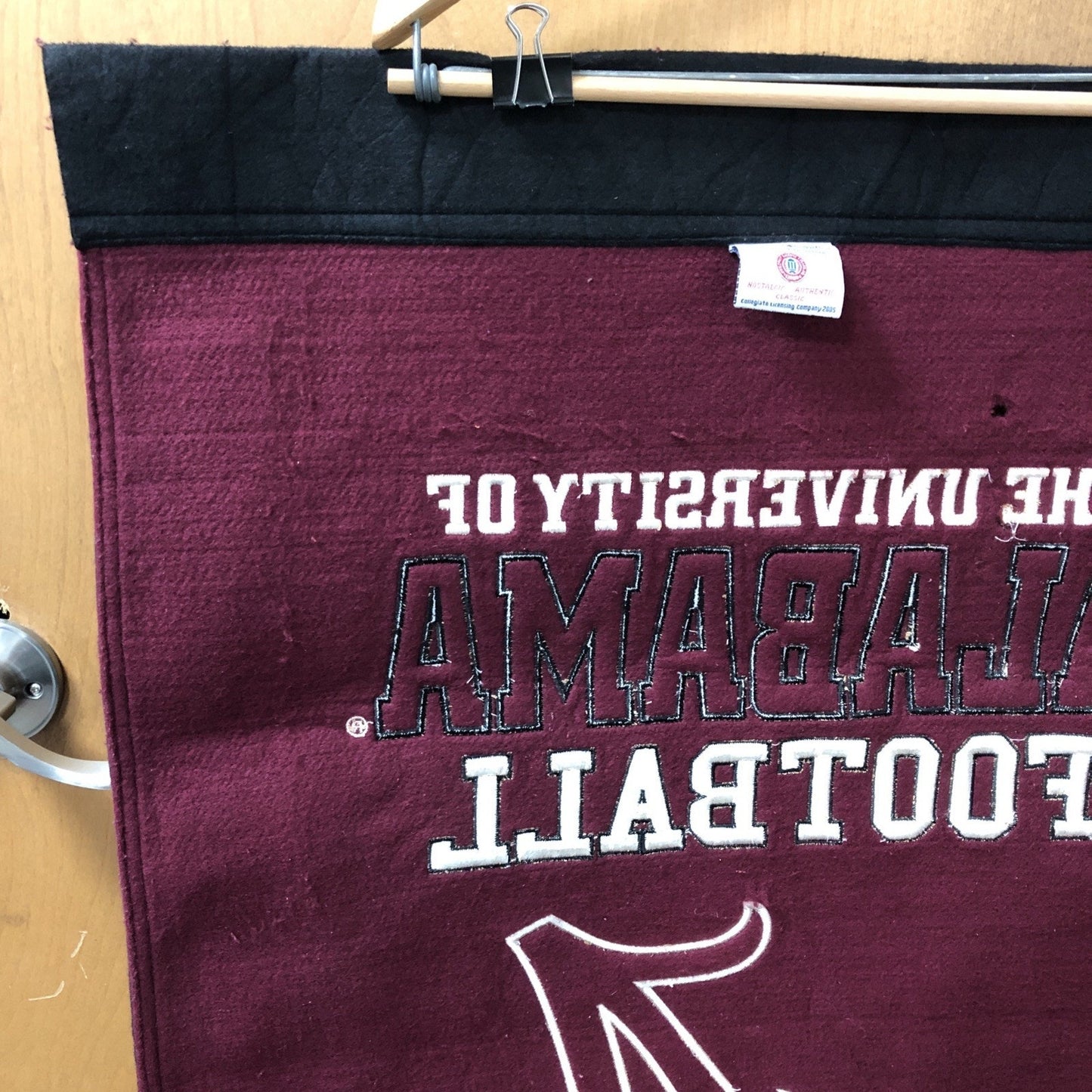 VINTAGE University Of Alabama Football National Champions Wool Banner 36”x23”