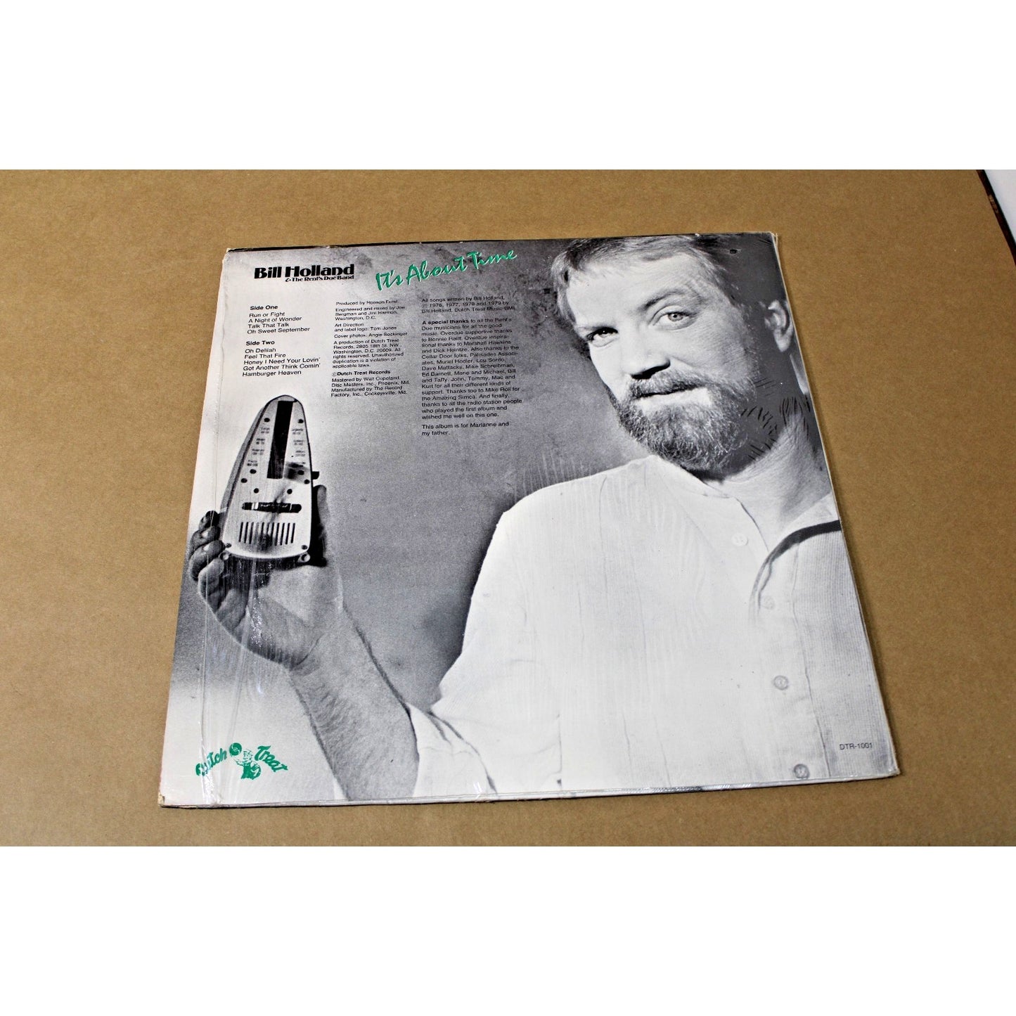 1979 Album, Bill Holland & the Rents Due Band, It's About Time, Jazz, Rock, R&B