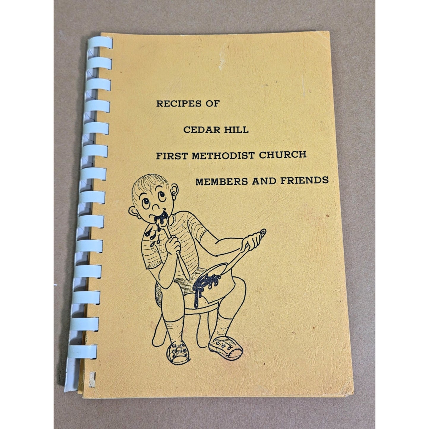 Vintage 1973 Cedar Hill First Methodist Church Cookbook - Recipes of Members