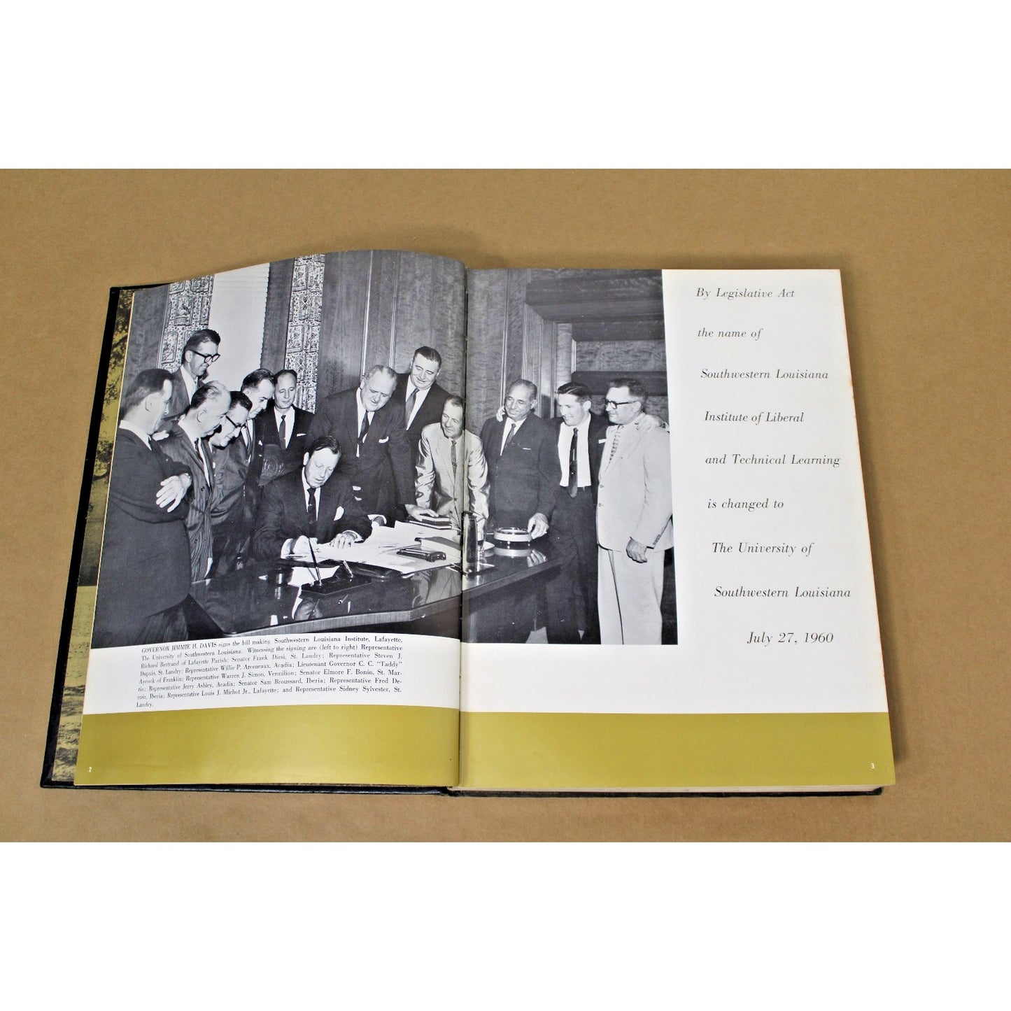 1961 University of Southwestern Louisiana "L'acadien" Vintage Yearbook