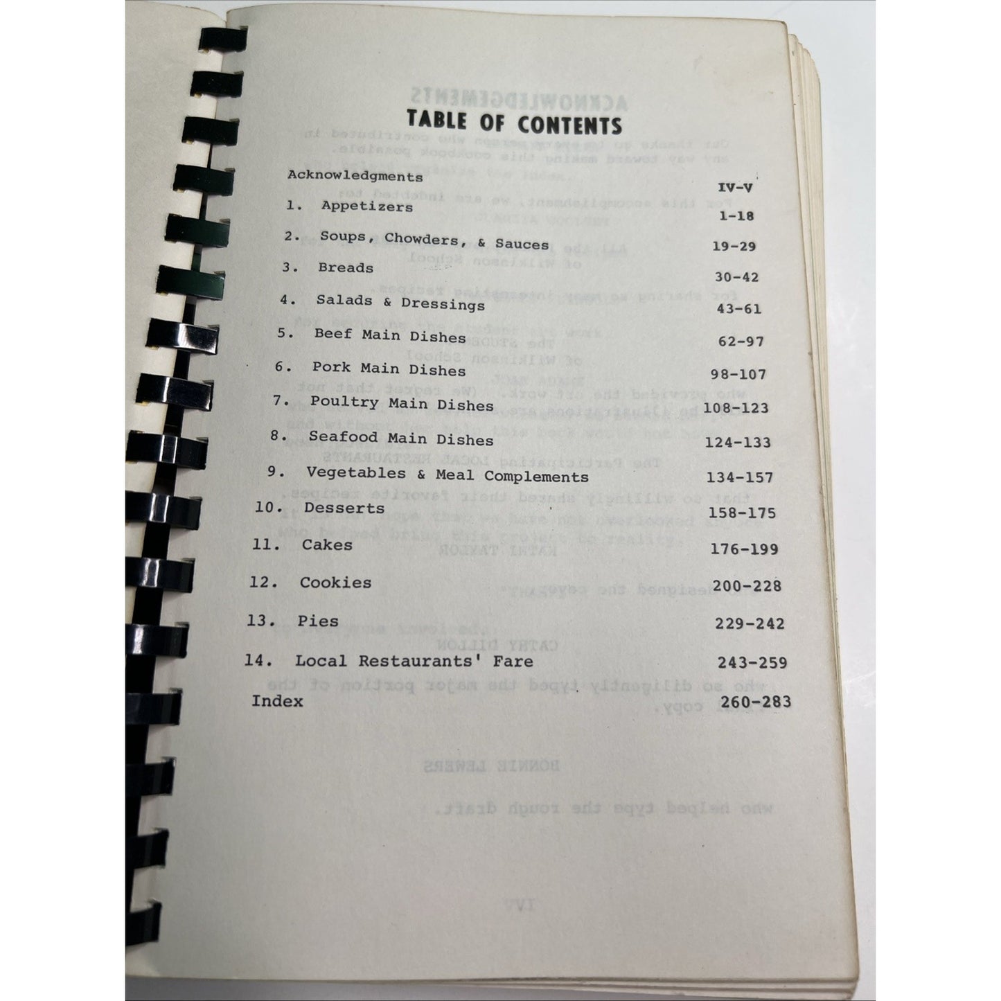 Cookbook SUNCOAST CUISINE 1974 Wilkinson Elementary School