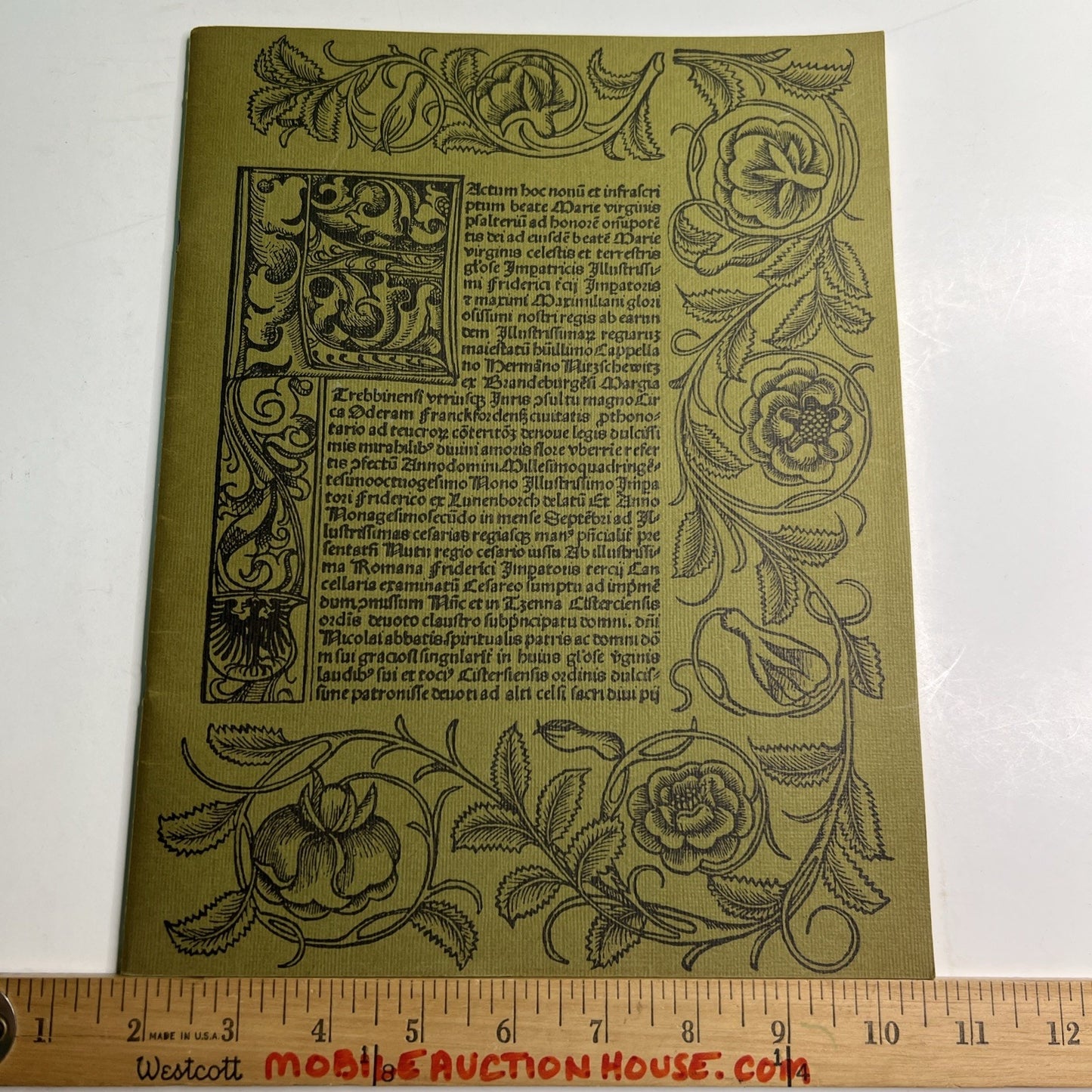 1972 Address Book Christmas In A Print Shop Southern Lithographing Co Mobile AL