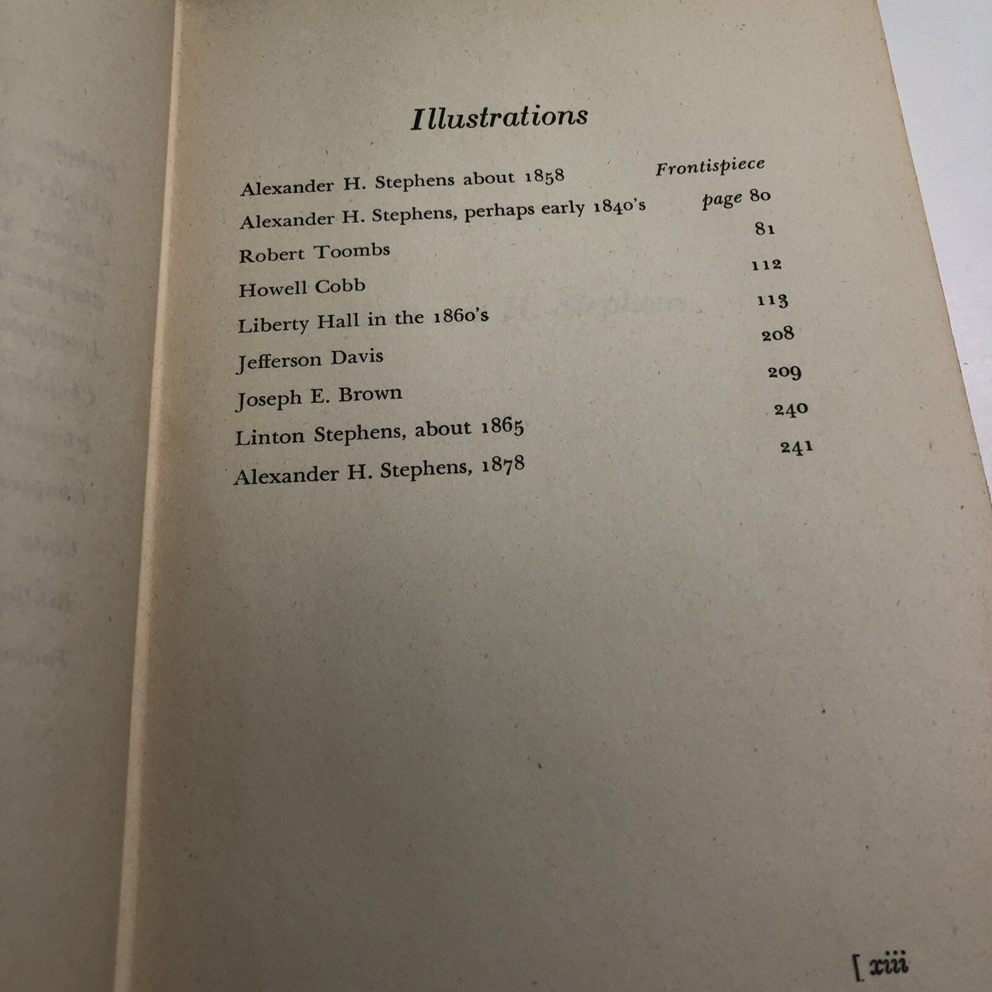 Alexander H. Stephens An Authoritative Biography Of The Southern Statesman 1946