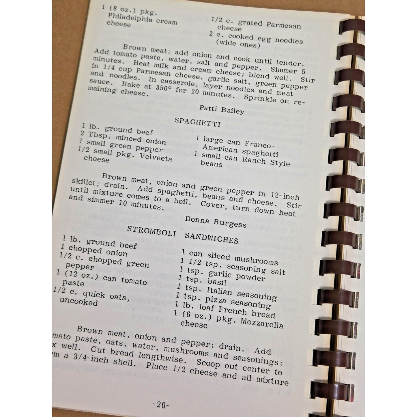 Vintage Beta Sigma Phi "Cherished Recipes" Community Cookbook - Spiral Bound