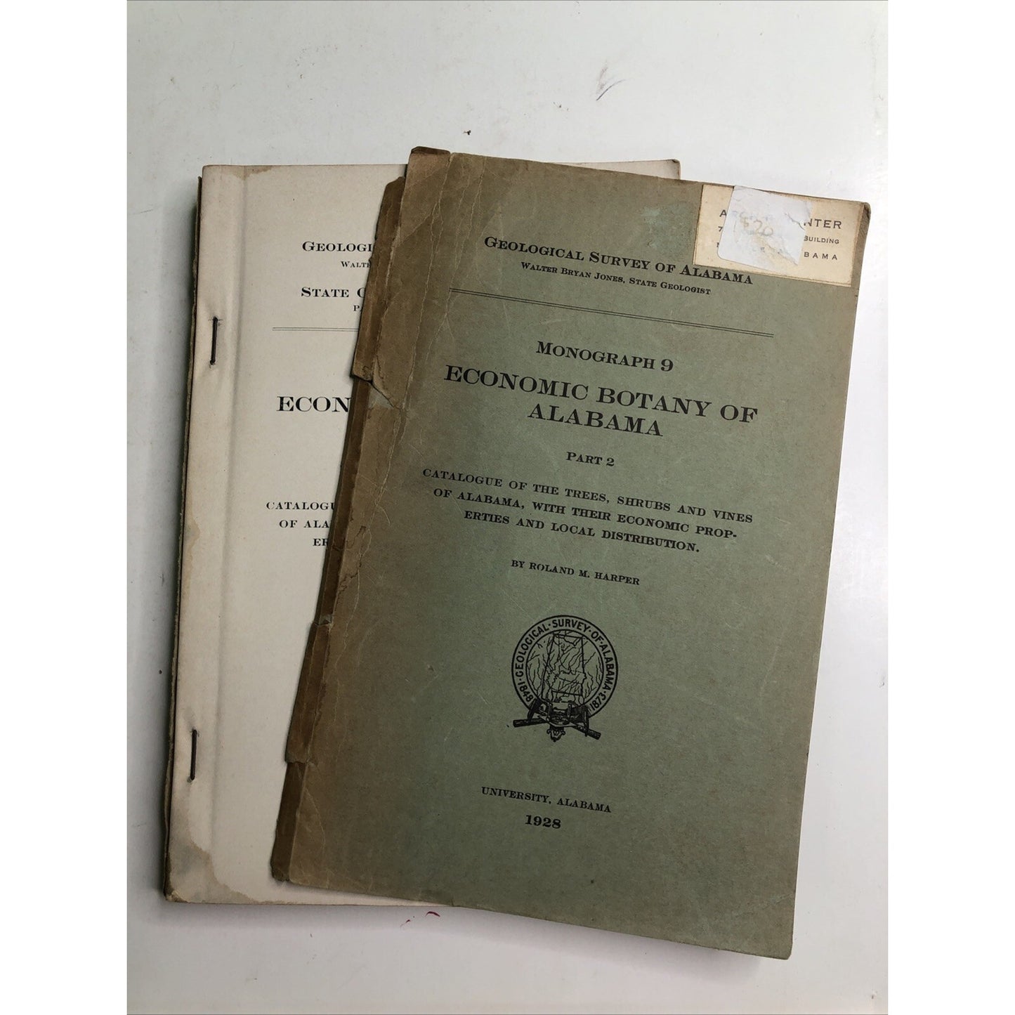 Economic Botany of Alabama Monograph 9 Part 2 By Roland M Harper 1928 University