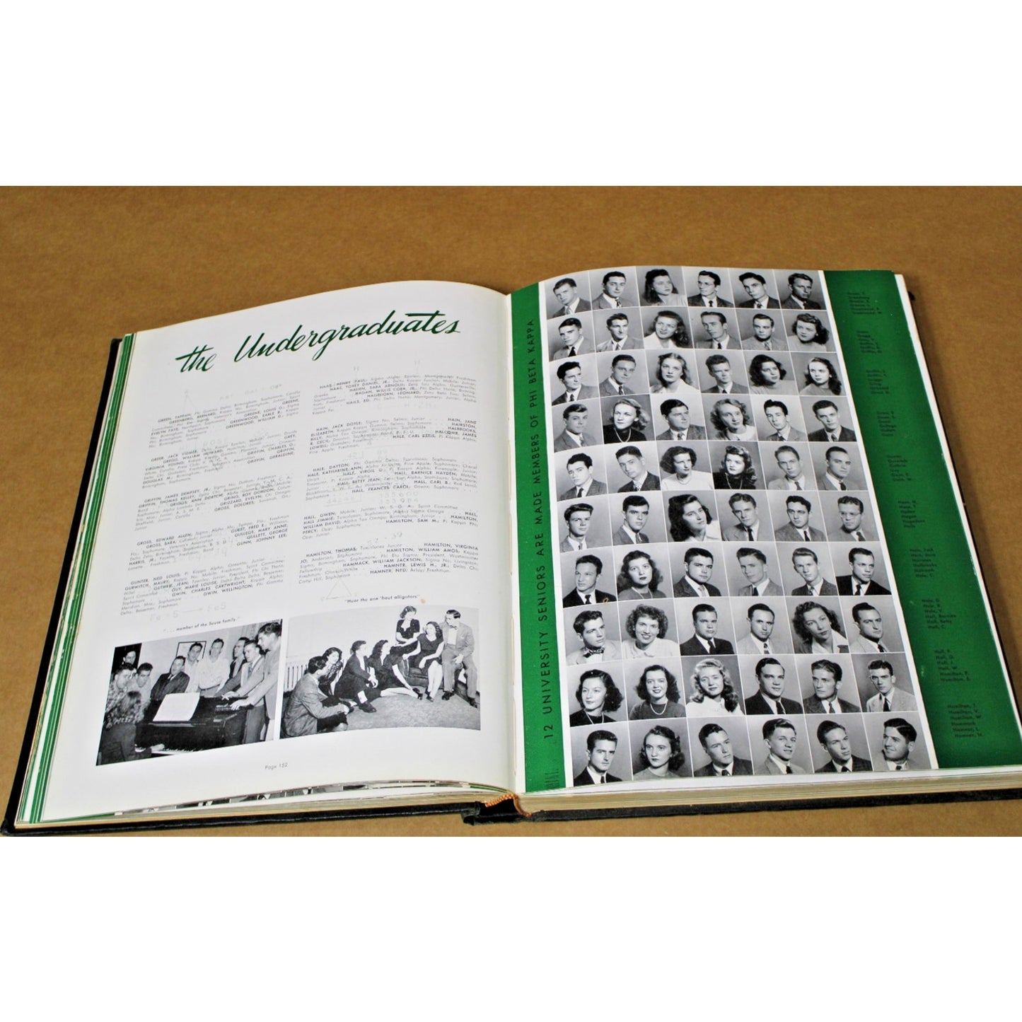 1947 University of Alabama Corolla Yearbook, Harper Lee, Rammer Jammer