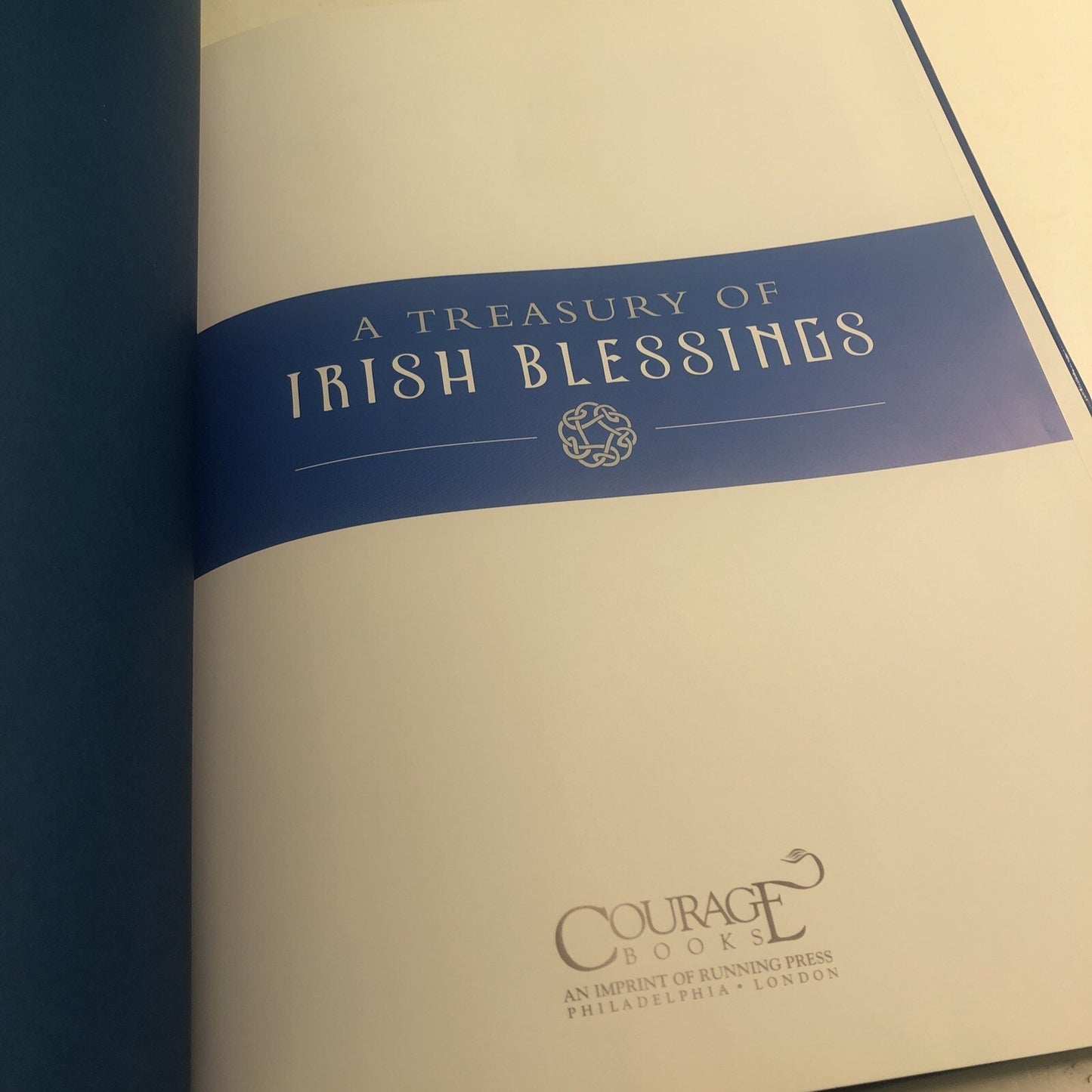 A Treasury of Irish Blessings by Running Press 2002 Hardcover Dust Jacket Illus.