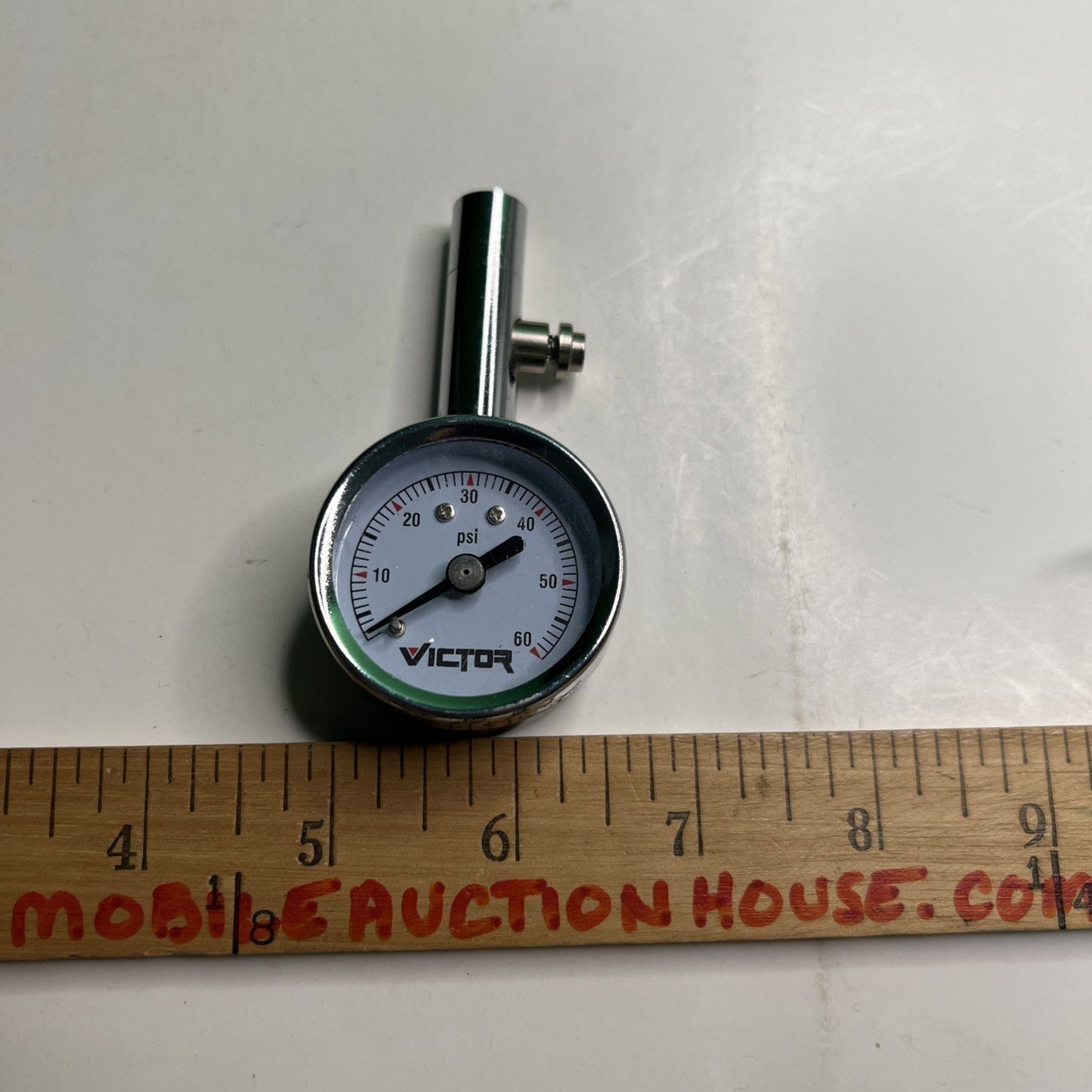 VICTOR STAINLESS STEEL REGULATOR PSI GAUGE PRESSURE METER