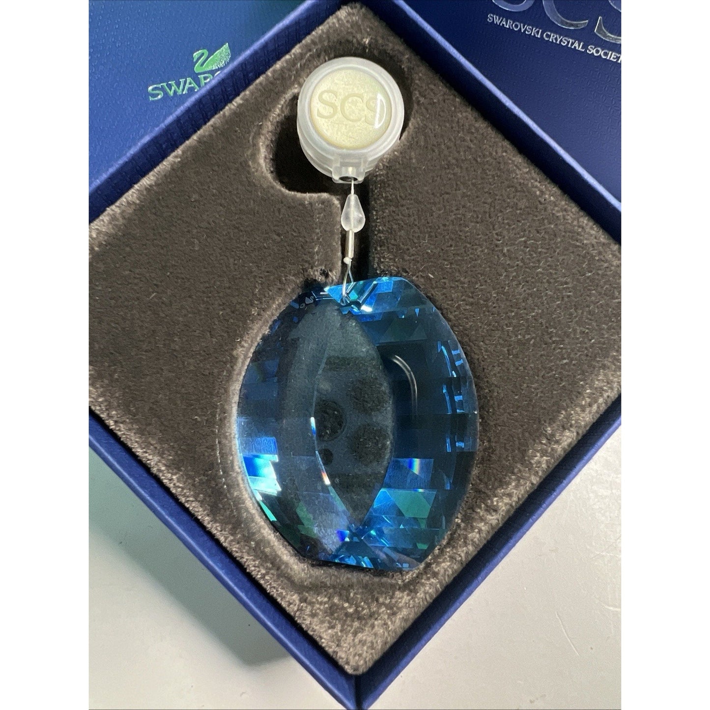 Swarovski SCS 2012 Event Aqua Window Gem 1129996 NIB Ornament