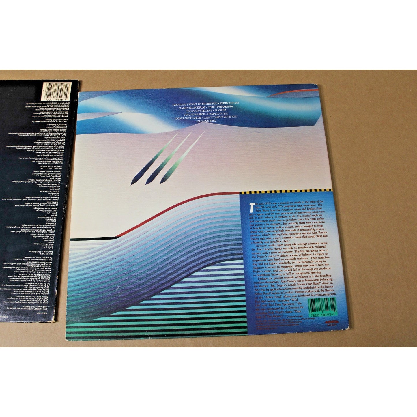 Lot of 3 Albums, Alan Parsons Project, Innovative Progressive Art Rock