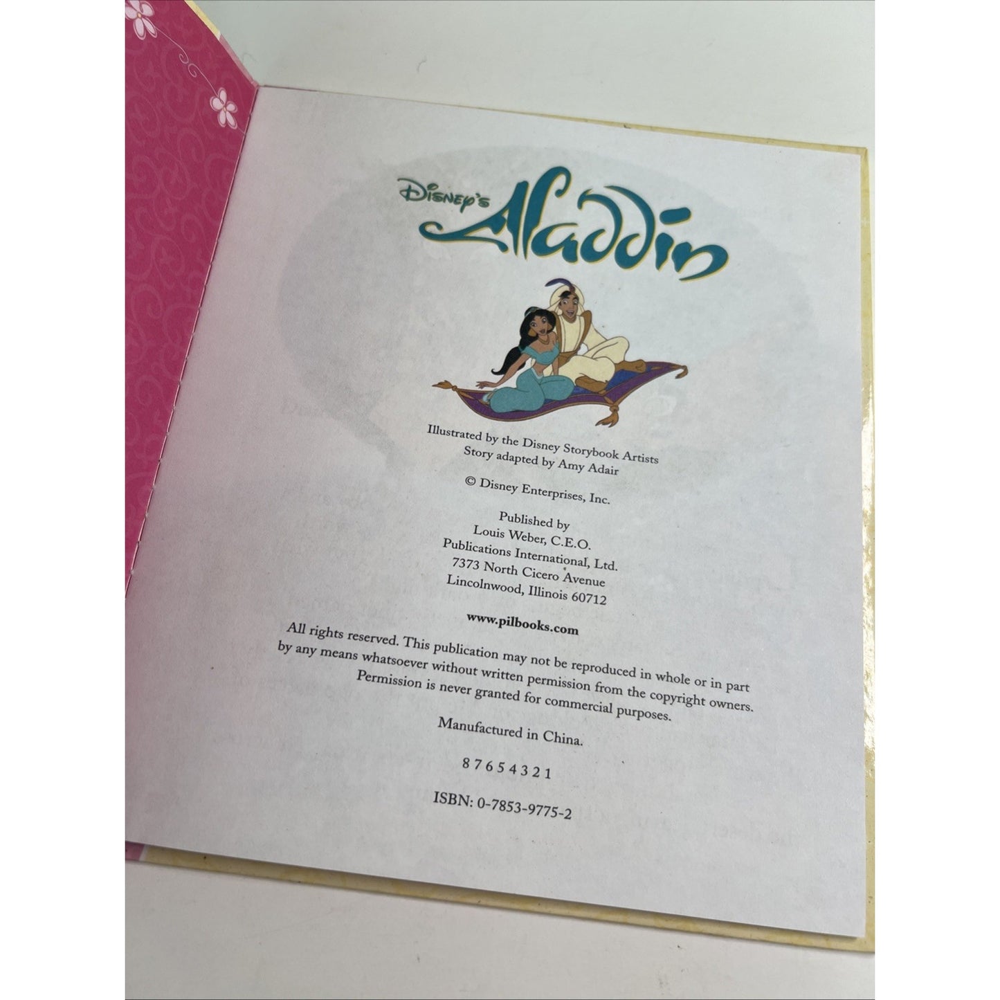 Disney's Aladdin HC Adapted by Amy Adair