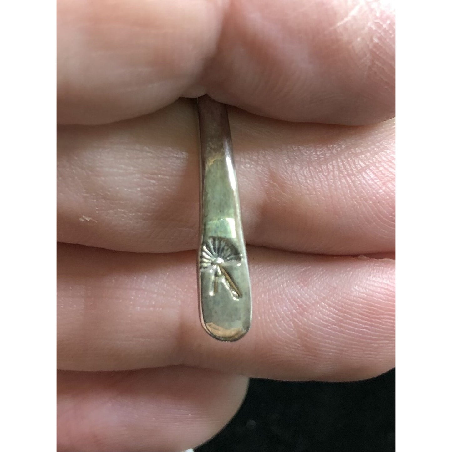 Vintage Sterling Silver Twist Cuff Bracelet Native American? Stamp Simple Lovely
