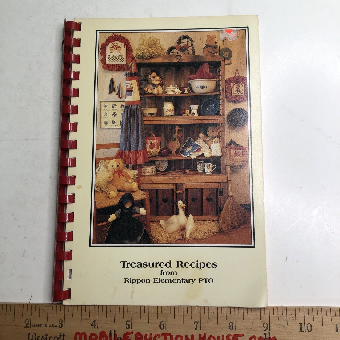 1990-91 Treasured Recipes COOKBOOK Rippon Elementary School PTO