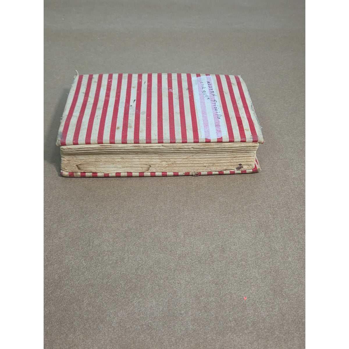 Vintage Modern Priscilla Cook Book Red White Striped Antique 1920s Cookbook