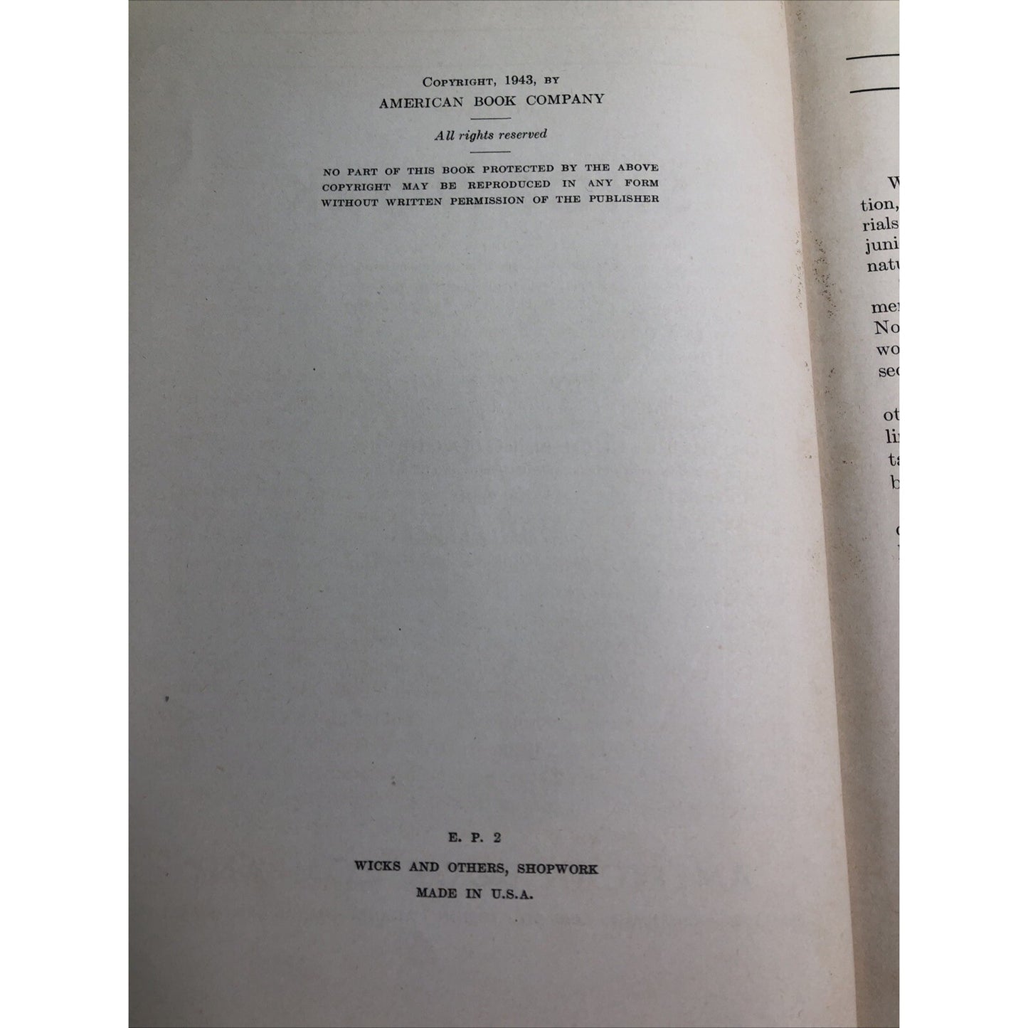1943 Shopwork Training for Victory Book HC by Wicks Poliacik Ellberg American Co