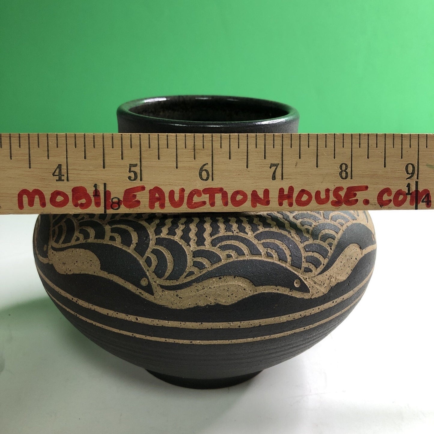 1985 CHARLES SMITH Art Pottery Vase Planter African American- Mobile, Alabama